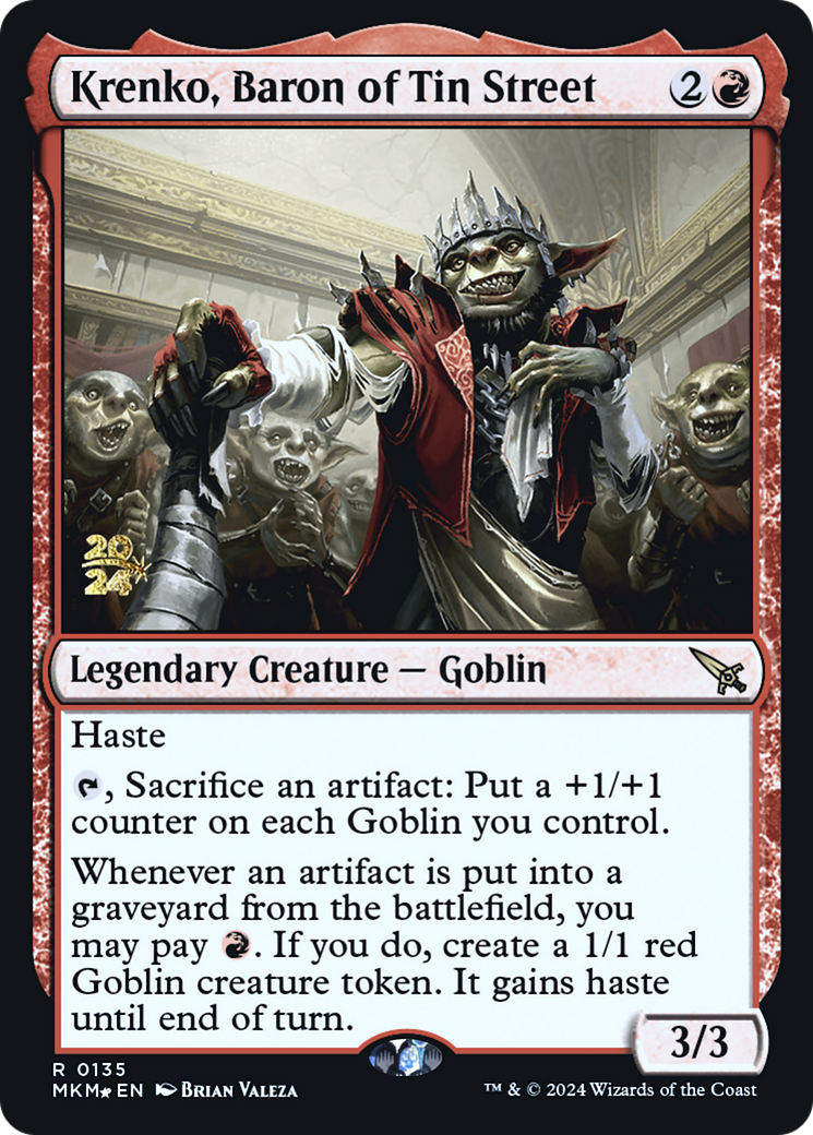 Krenko, Baron of Tin Street [Murders at Karlov Manor Prerelease Promos] | L.A. Mood Comics and Games