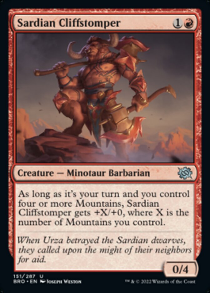 Sardian Cliffstomper [The Brothers' War] | L.A. Mood Comics and Games
