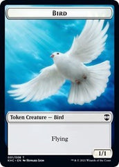 Bird // Spirit Double-Sided Token [Kaldheim Commander Tokens] | L.A. Mood Comics and Games