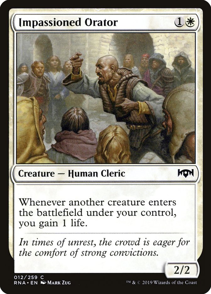 Impassioned Orator [Ravnica Allegiance] | L.A. Mood Comics and Games