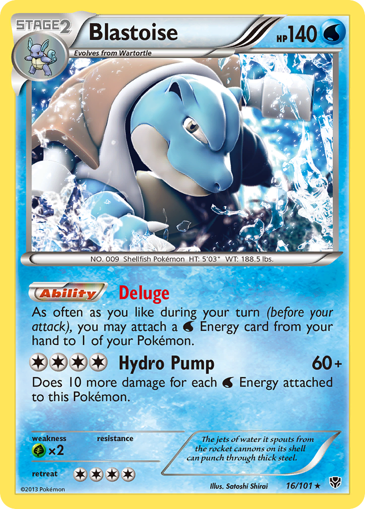 Blastoise (16/101) [Black & White: Plasma Blast] | L.A. Mood Comics and Games