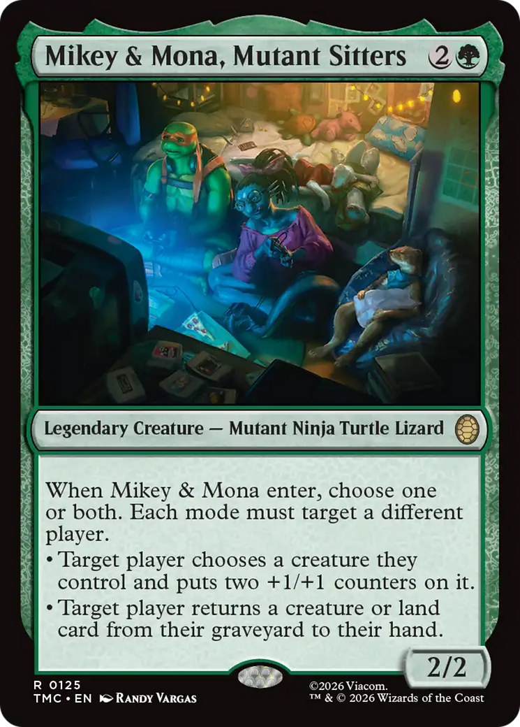 Mikey & Mona, Mutant Sitters [Teenage Mutant Ninja Turtles Commander] | L.A. Mood Comics and Games