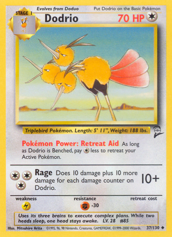 Dodrio (37/130) [Base Set 2] | L.A. Mood Comics and Games