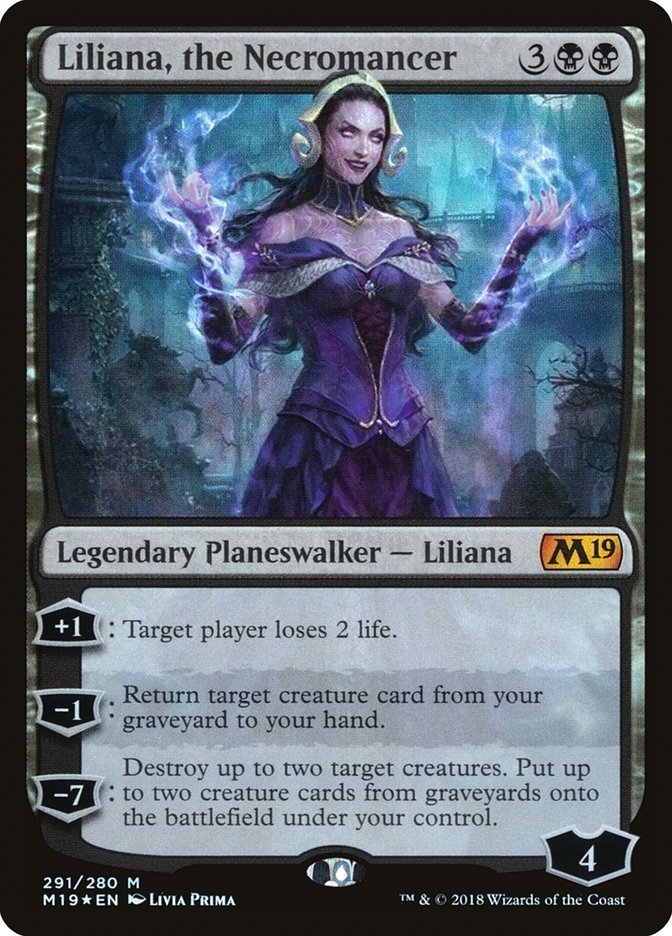 Liliana, the Necromancer [Core Set 2019] | L.A. Mood Comics and Games