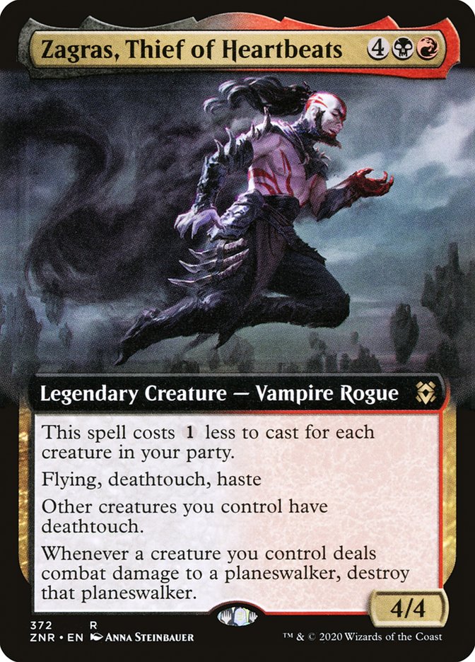 Zagras, Thief of Heartbeats (Extended Art) [Zendikar Rising] | L.A. Mood Comics and Games
