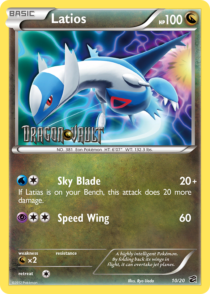 Latios (10/20) (Blister Exclusive) [Black & White: Dragon Vault] | L.A. Mood Comics and Games