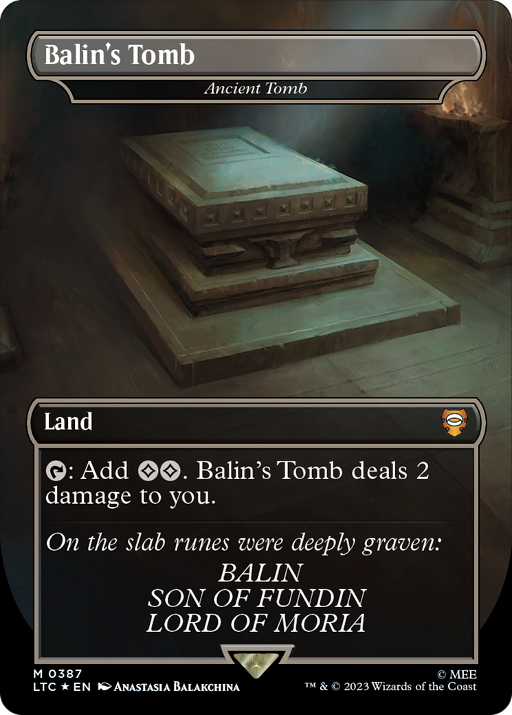 Balin's Tomb - Ancient Tomb (Surge Foil Realms and Relics) [The Lord of the Rings: Tales of Middle-Earth Commander] | L.A. Mood Comics and Games