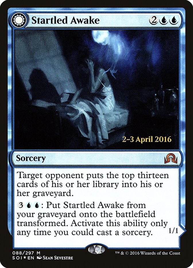 Startled Awake // Persistent Nightmare [Shadows over Innistrad Prerelease Promos] | L.A. Mood Comics and Games