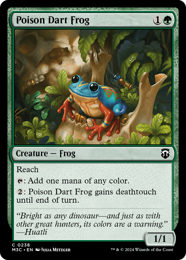 Poison Dart Frog (Ripple Foil) [Modern Horizons 3 Commander] | L.A. Mood Comics and Games