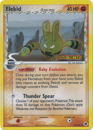 Elekid (48/101) (Delta Species) (Stamped) [EX: Dragon Frontiers] | L.A. Mood Comics and Games