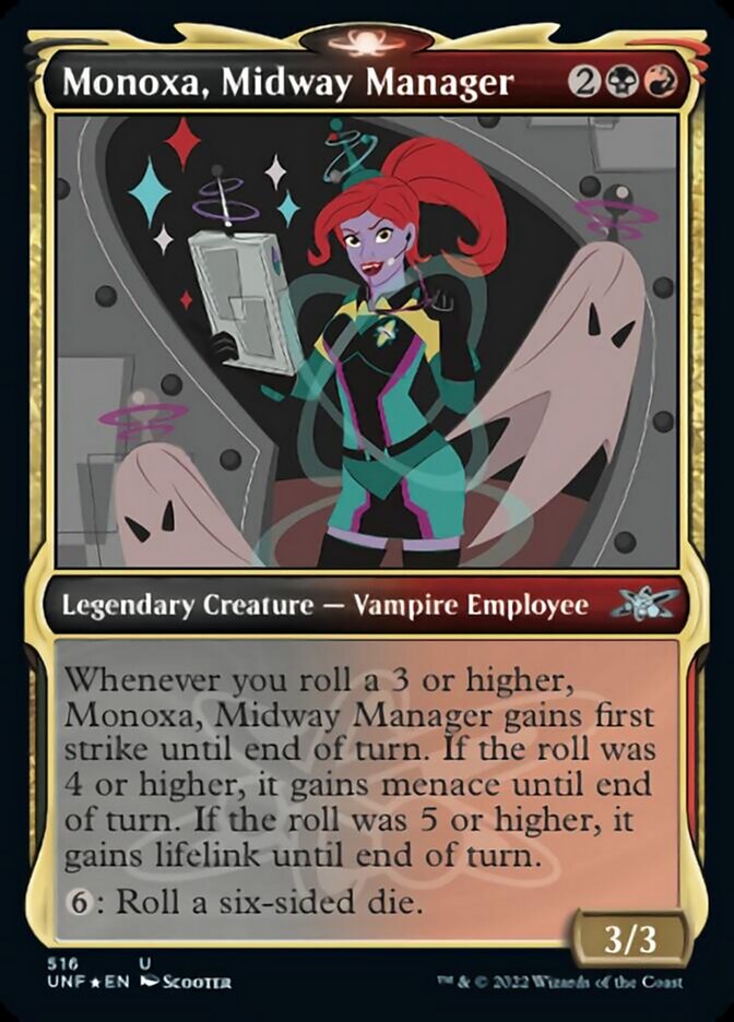 Monoxa, Midway Manager (Showcase) (Galaxy Foil) [Unfinity] | L.A. Mood Comics and Games