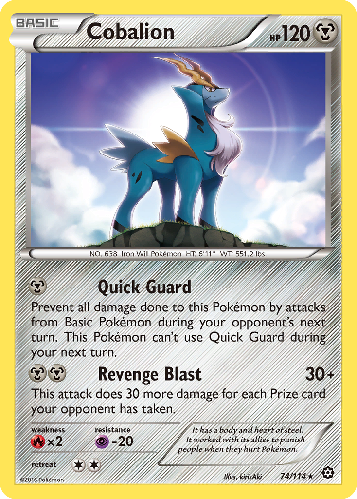 Cobalion (74/114) [XY: Steam Siege] | L.A. Mood Comics and Games
