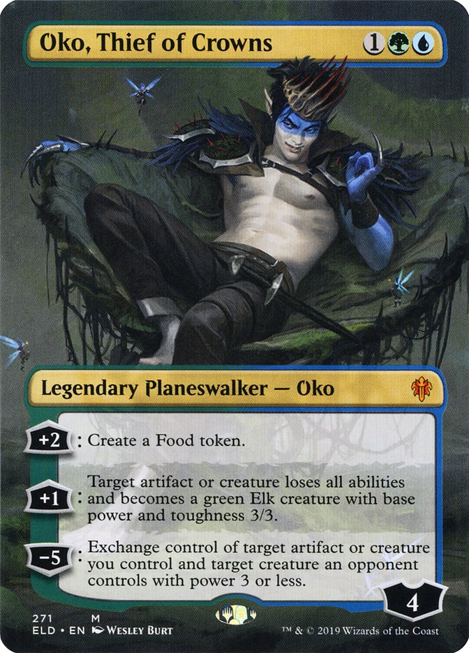 Oko, Thief of Crowns (Borderless) [Throne of Eldraine] | L.A. Mood Comics and Games