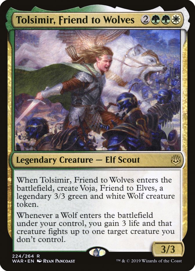 Tolsimir, Friend to Wolves (Promo Pack) [War of the Spark Promos] | L.A. Mood Comics and Games