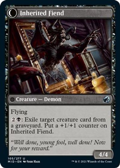 Heirloom Mirror // Inherited Fiend [Innistrad: Midnight Hunt] | L.A. Mood Comics and Games
