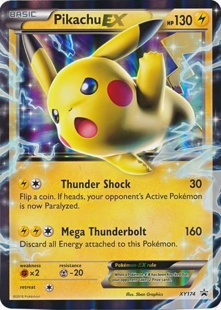 Pikachu EX (XY174) (Jumbo Card) [XY: Black Star Promos] | L.A. Mood Comics and Games