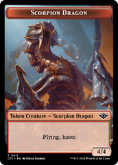 Treasure // Scorpion Dragon Double-Sided Token [Outlaws of Thunder Junction Tokens] | L.A. Mood Comics and Games