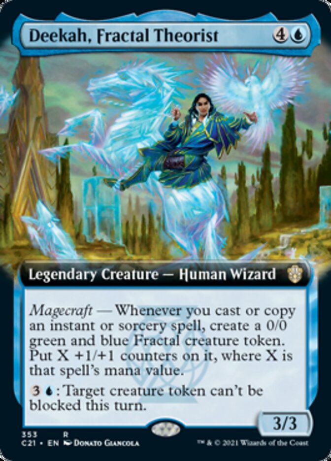 Deekah, Fractal Theorist (Extended Art) [Commander 2021] | L.A. Mood Comics and Games