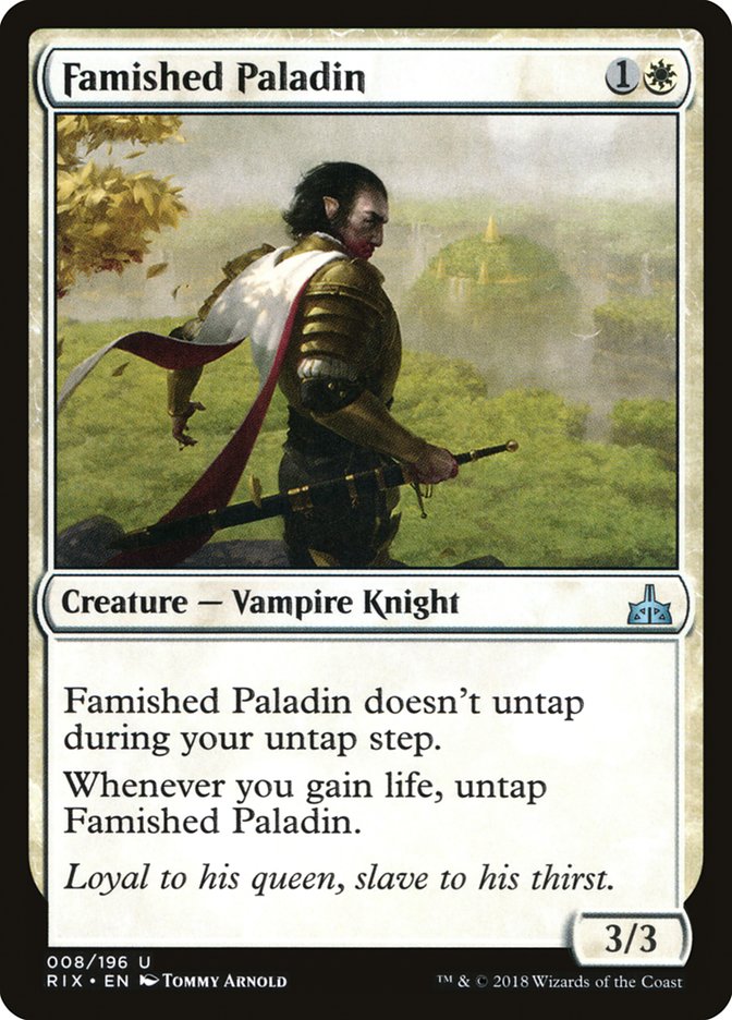 Famished Paladin [Rivals of Ixalan] | L.A. Mood Comics and Games