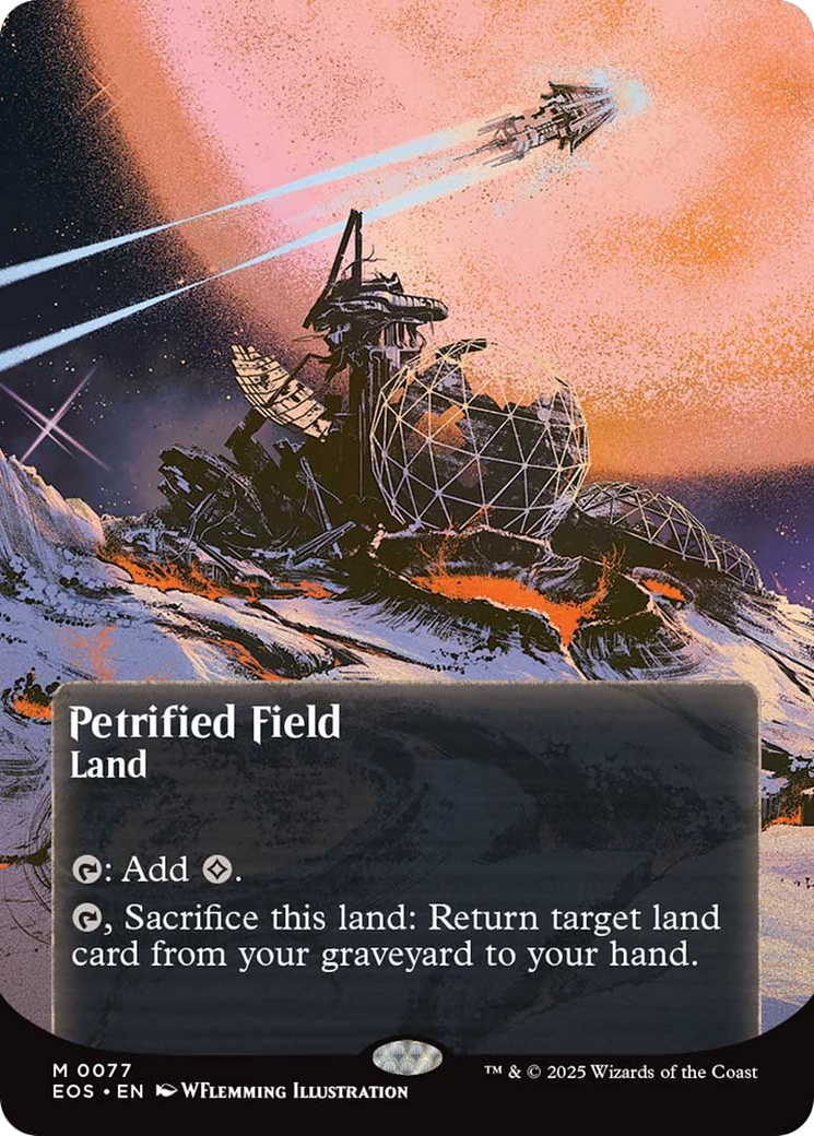 Petrified Field (0077) (Borderless) [Edge of Eternities: Stellar Sights] | L.A. Mood Comics and Games