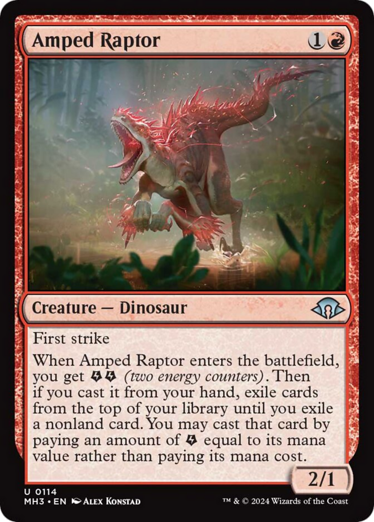 Amped Raptor [Modern Horizons 3] | L.A. Mood Comics and Games