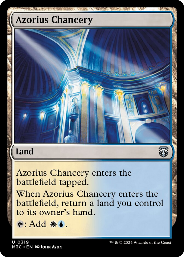 Azorius Chancery (Ripple Foil) [Modern Horizons 3 Commander] | L.A. Mood Comics and Games