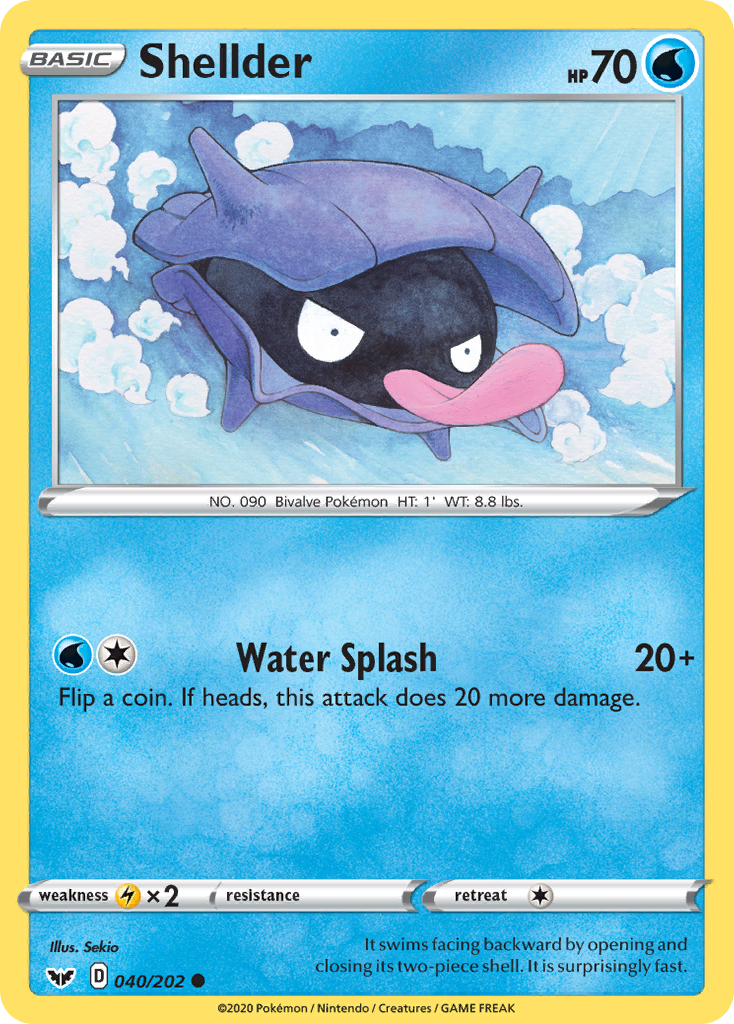 Shellder (040/202) [Sword & Shield: Base Set] | L.A. Mood Comics and Games