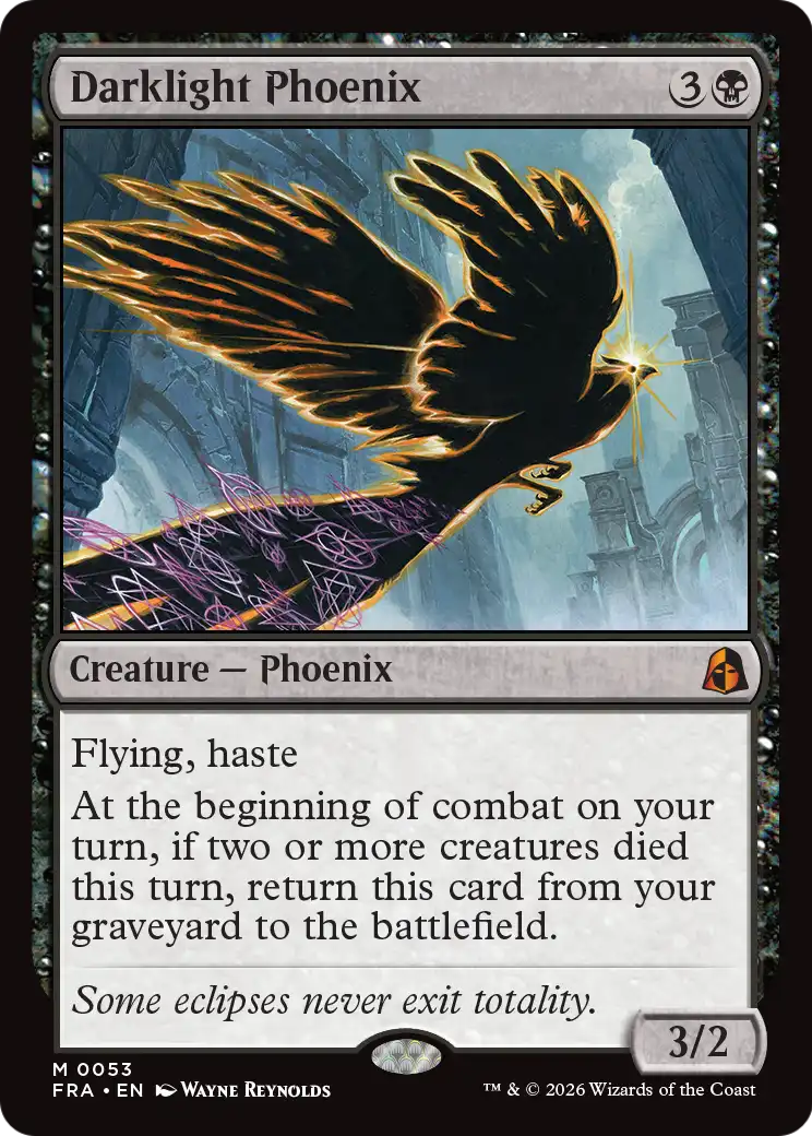 Darklight Phoenix [Reality Fracture] | L.A. Mood Comics and Games