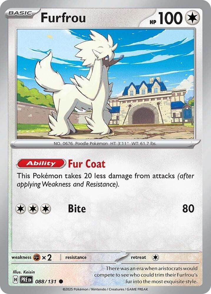 Furfrou (088/131) [Scarlet & Violet: Prismatic Evolutions] | L.A. Mood Comics and Games