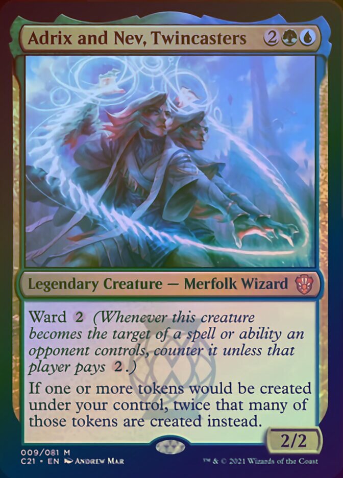 Adrix and Nev, Twincasters (Display Commander) [Commander 2021] | L.A. Mood Comics and Games