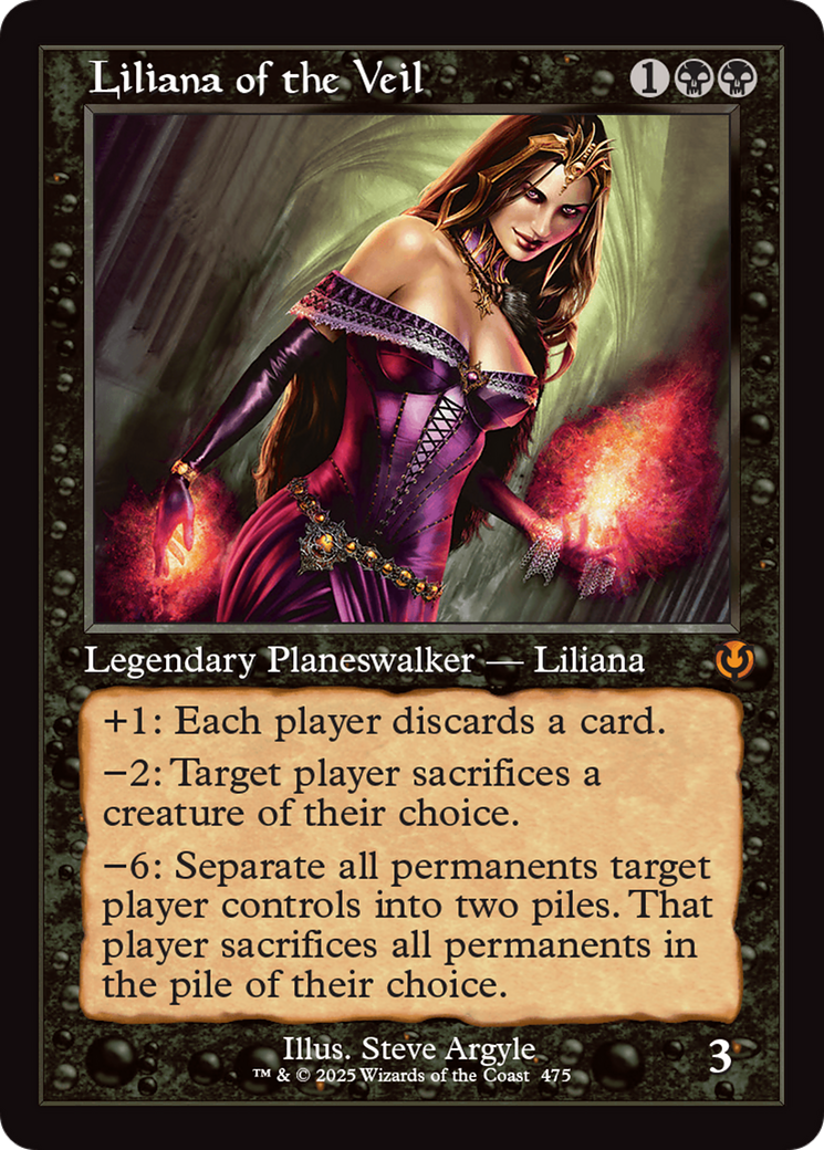 Liliana of the Veil (Retro Frame) [Innistrad Remastered] | L.A. Mood Comics and Games