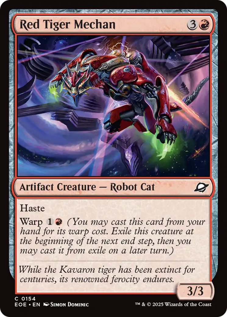 Red Tiger Mechan [Edge of Eternities] | L.A. Mood Comics and Games