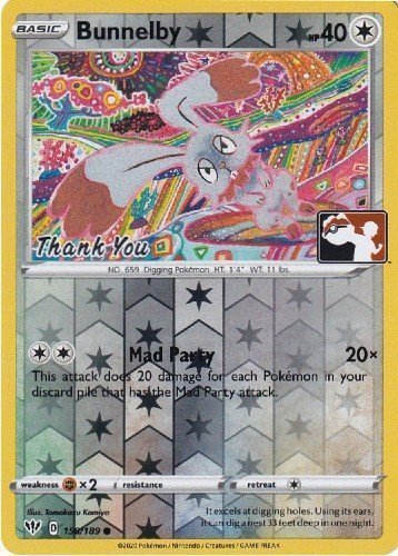 Bunnelby (150/189) (Thank You Promo) [Sword & Shield: Darkness Ablaze] | L.A. Mood Comics and Games
