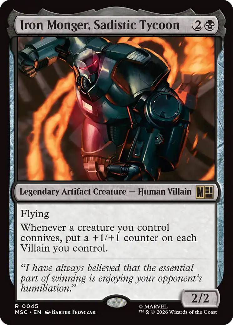 Iron Monger, Sadistic Tycoon (Surge Foil) [Marvel Super Heroes Commander] | L.A. Mood Comics and Games