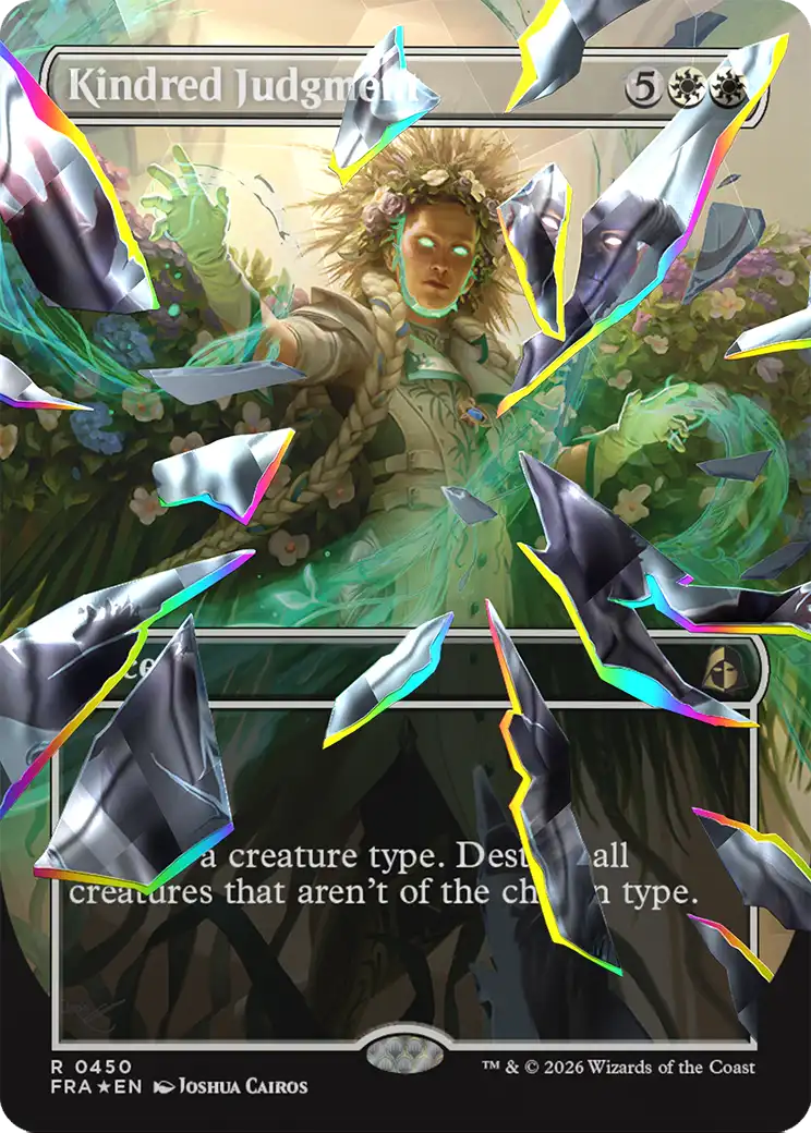 Kindred Judgment (Borderless) (Facet Foil) [Reality Fracture] | L.A. Mood Comics and Games