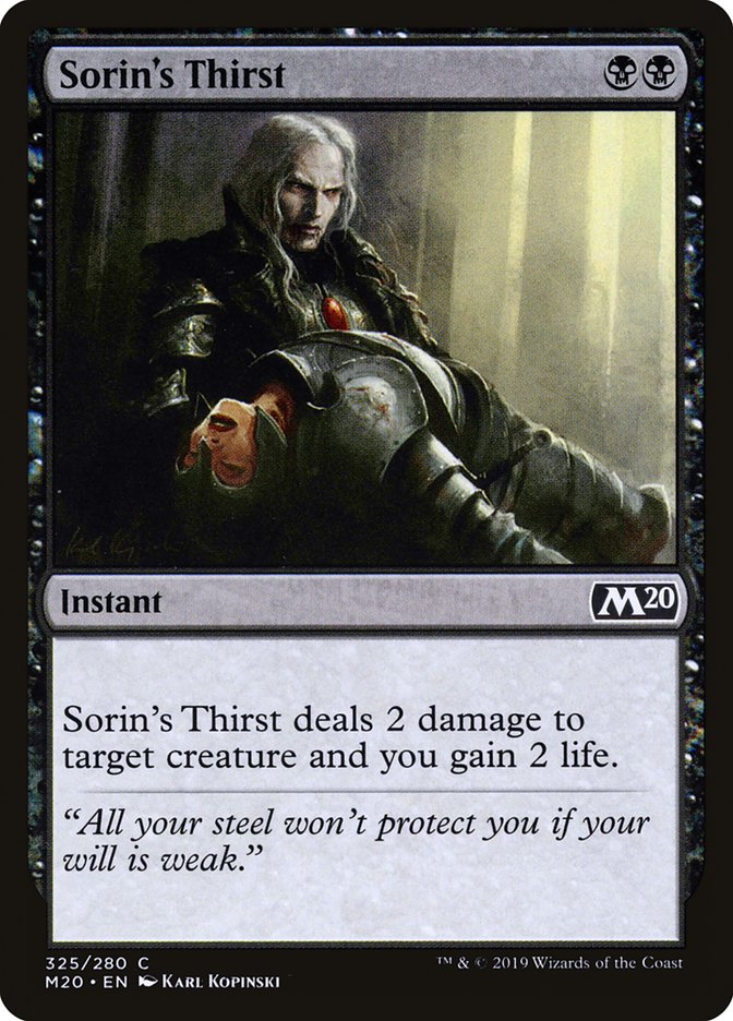 Sorin's Thirst [Core Set 2020] | L.A. Mood Comics and Games