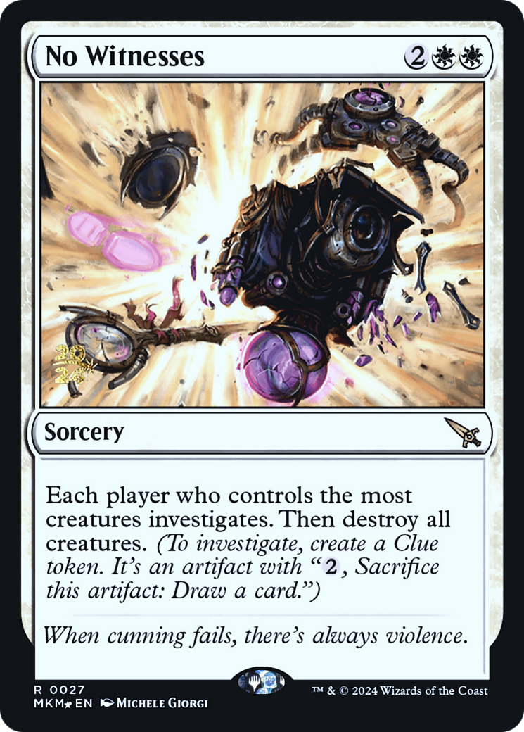 No Witnesses [Murders at Karlov Manor Prerelease Promos] | L.A. Mood Comics and Games