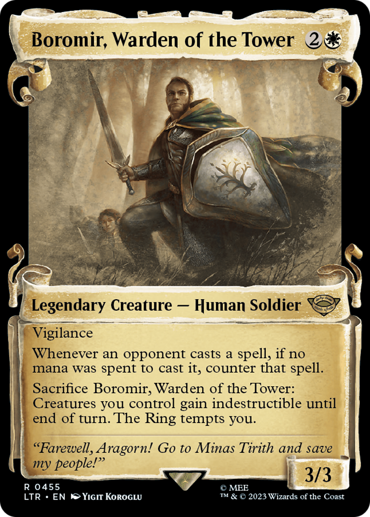 Boromir, Warden of the Tower [The Lord of the Rings: Tales of Middle-Earth Showcase Scrolls] | L.A. Mood Comics and Games