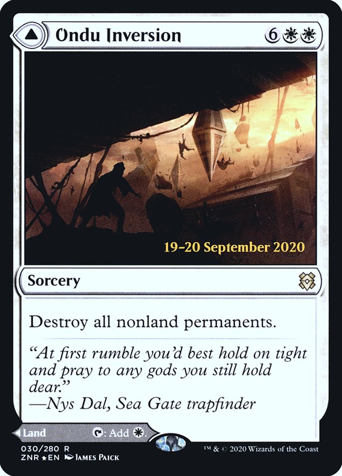 Ondu Inversion // Ondu Skyruins [Zendikar Rising Prerelease Promos] | L.A. Mood Comics and Games