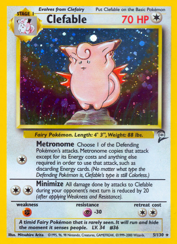 Clefable (5/130) [Base Set 2] | L.A. Mood Comics and Games