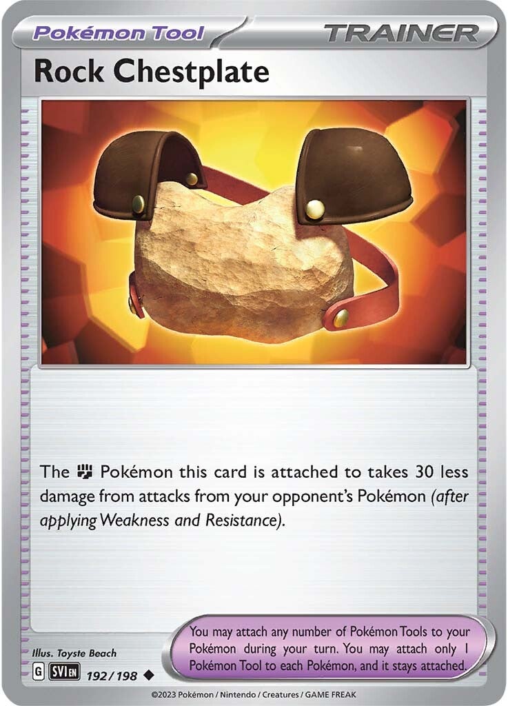 Rock Chestplate (192/198) [Scarlet & Violet: Base Set] | L.A. Mood Comics and Games