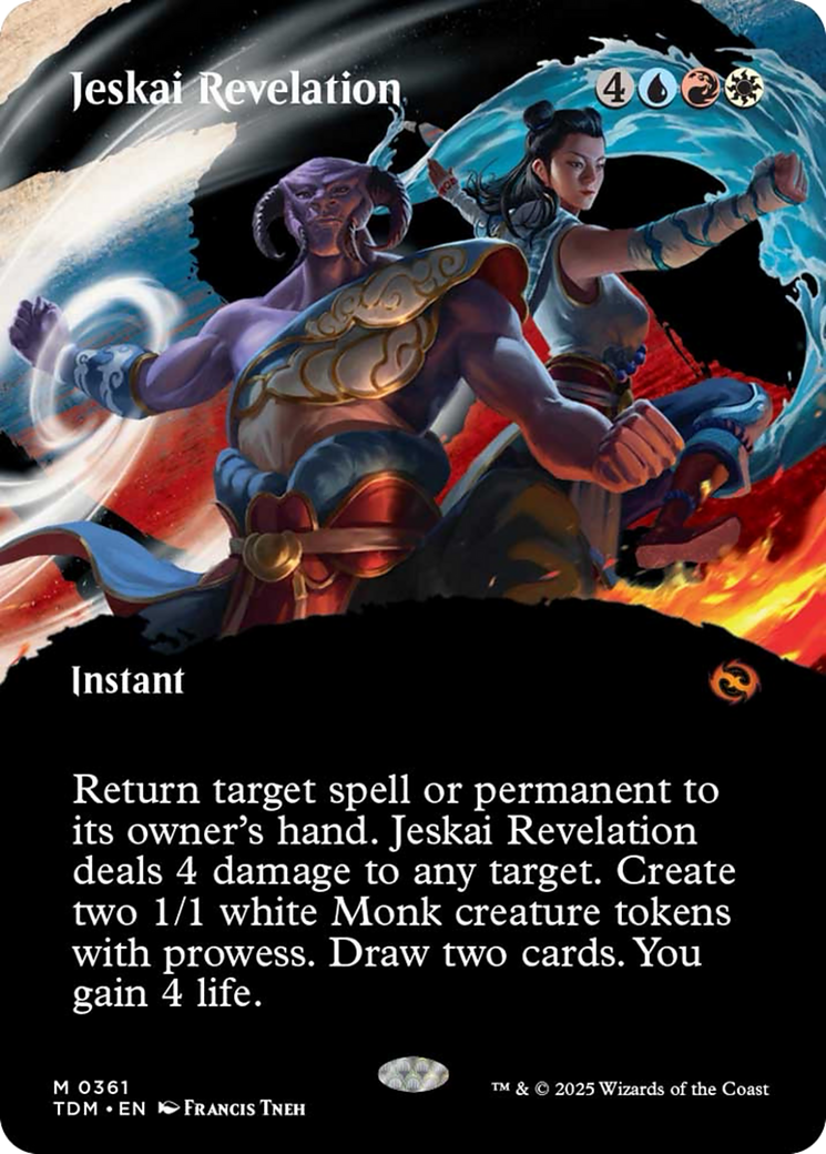 Jeskai Revelation (Borderless) [Tarkir: Dragonstorm] | L.A. Mood Comics and Games