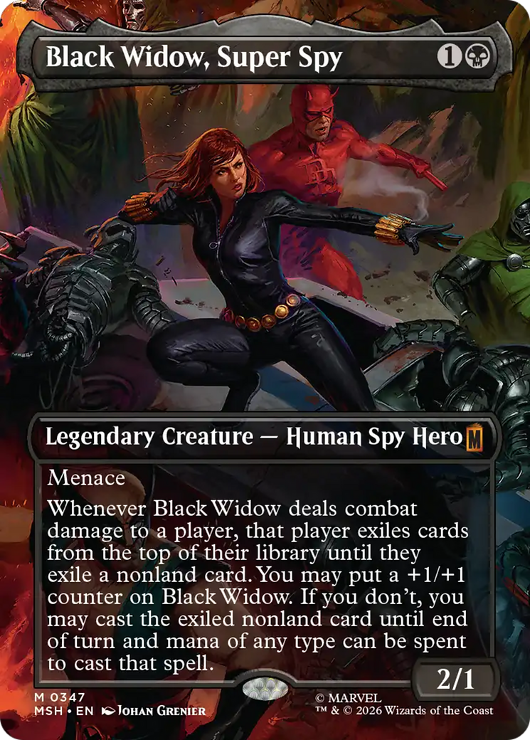 Black Widow, Super Spy (Borderless) (0347) [Marvel Super Heroes] | L.A. Mood Comics and Games