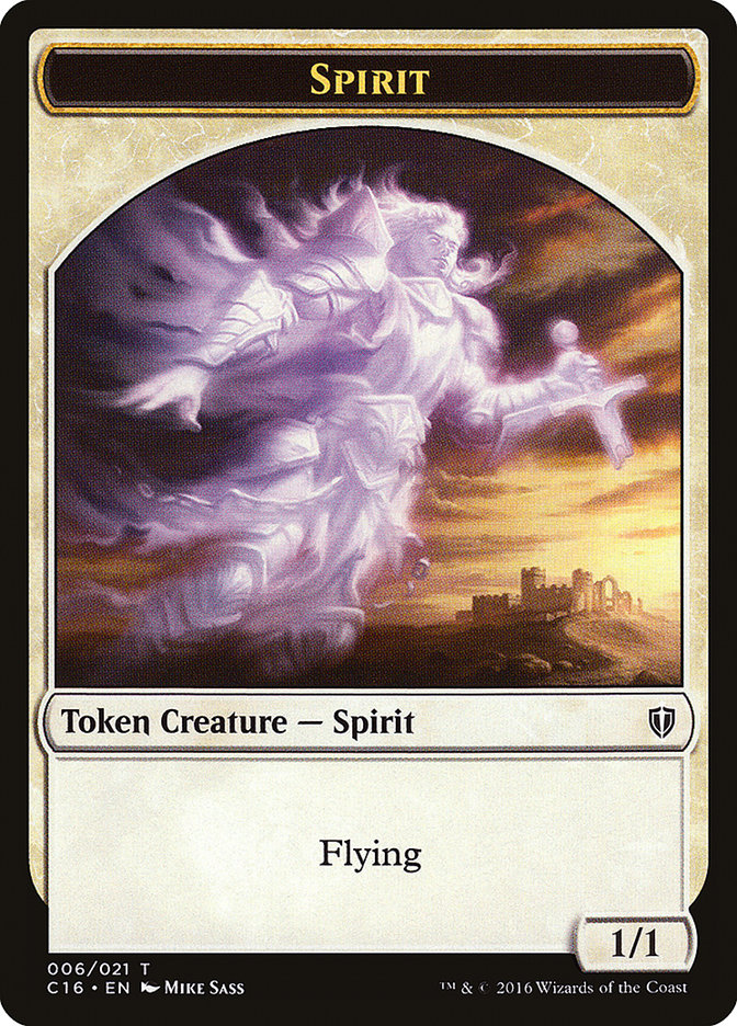 Spirit (006) // Bird (002) Double-Sided Token [Commander 2016 Tokens] | L.A. Mood Comics and Games
