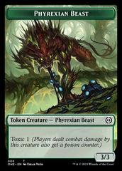 Rebel // Phyrexian Beast Double-Sided Token [Phyrexia: All Will Be One Tokens] | L.A. Mood Comics and Games