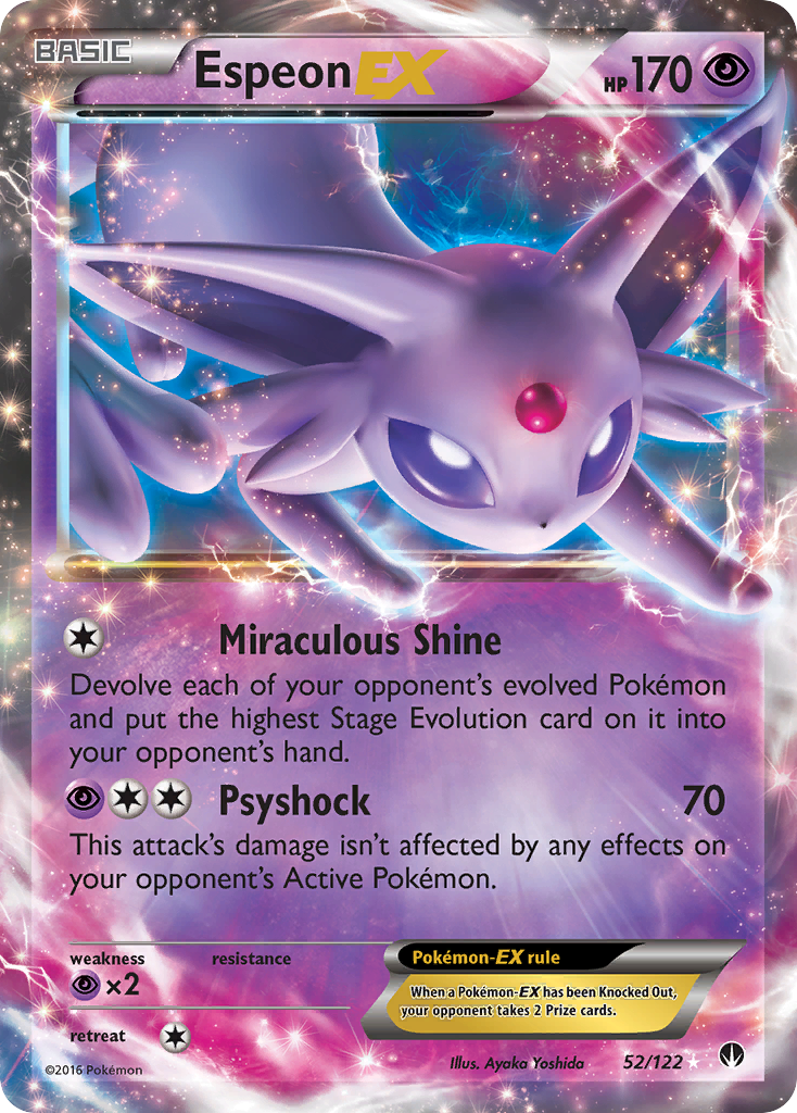 Espeon EX (52/122) [XY: BREAKpoint] | L.A. Mood Comics and Games