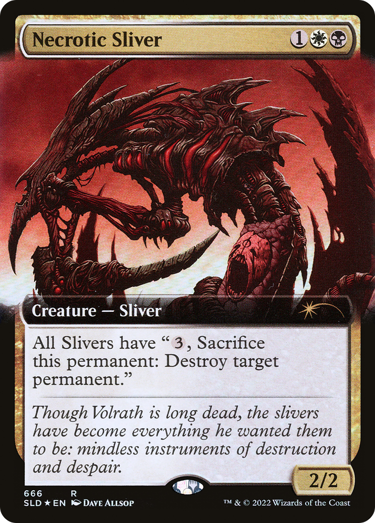 Necrotic Sliver (Extended Art) [Secret Lair Drop Promos] | L.A. Mood Comics and Games