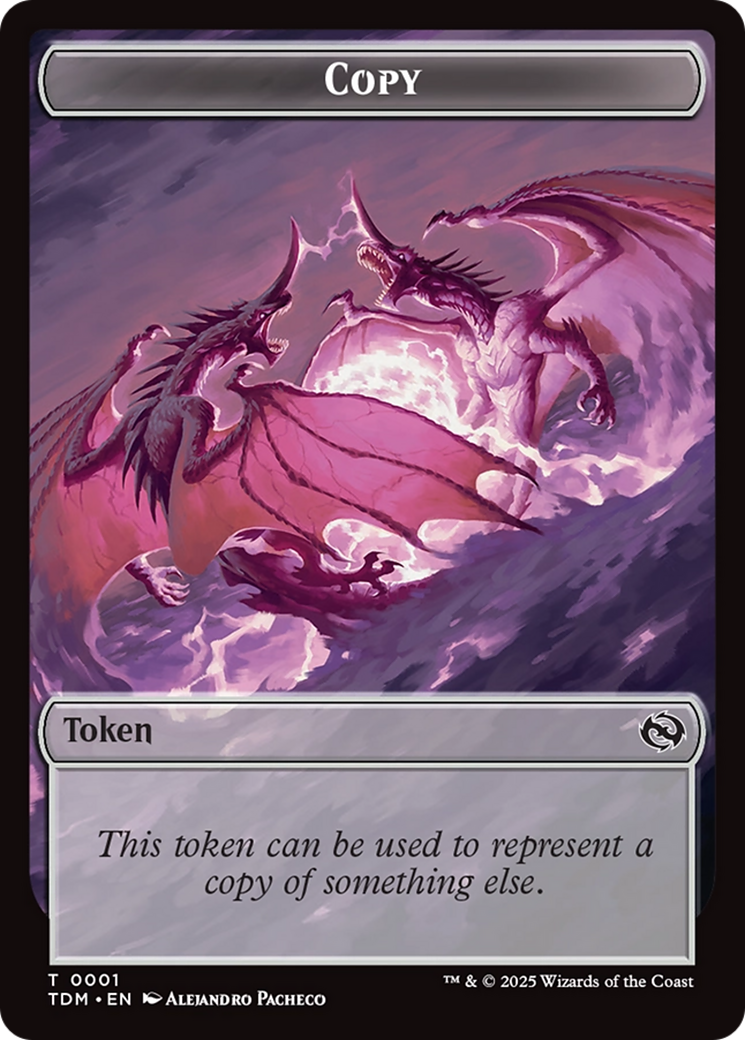 Karox Bladewing // Copy Double-Sided Token [Tarkir: Dragonstorm Commander Tokens] | L.A. Mood Comics and Games