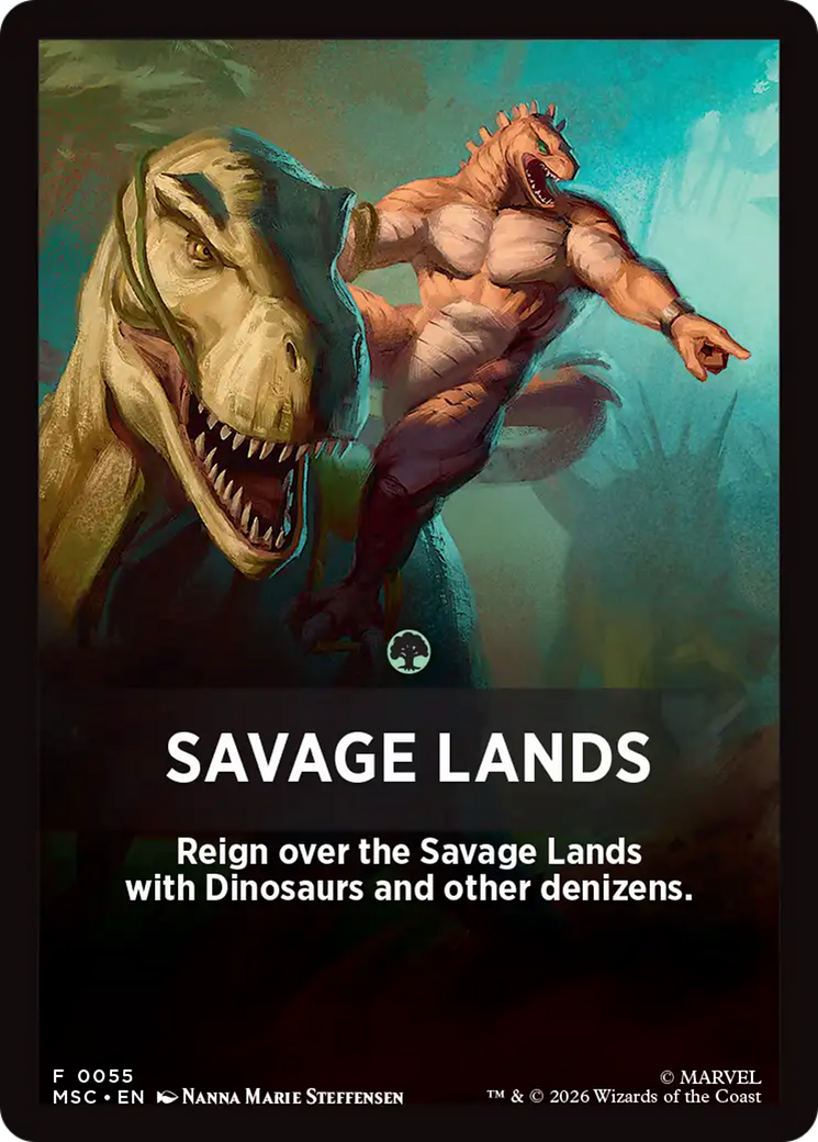 Savage Lands Theme Card [Marvel Super Heroes Commander] | L.A. Mood Comics and Games