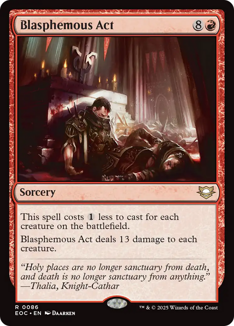 Blasphemous Act [Edge of Eternities Commander] | L.A. Mood Comics and Games